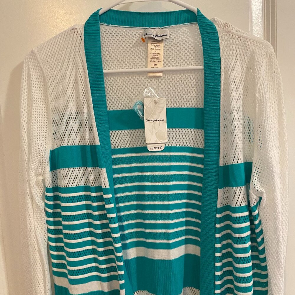 NWT Tommy Bahama Womens Long Light Beach Cardigan